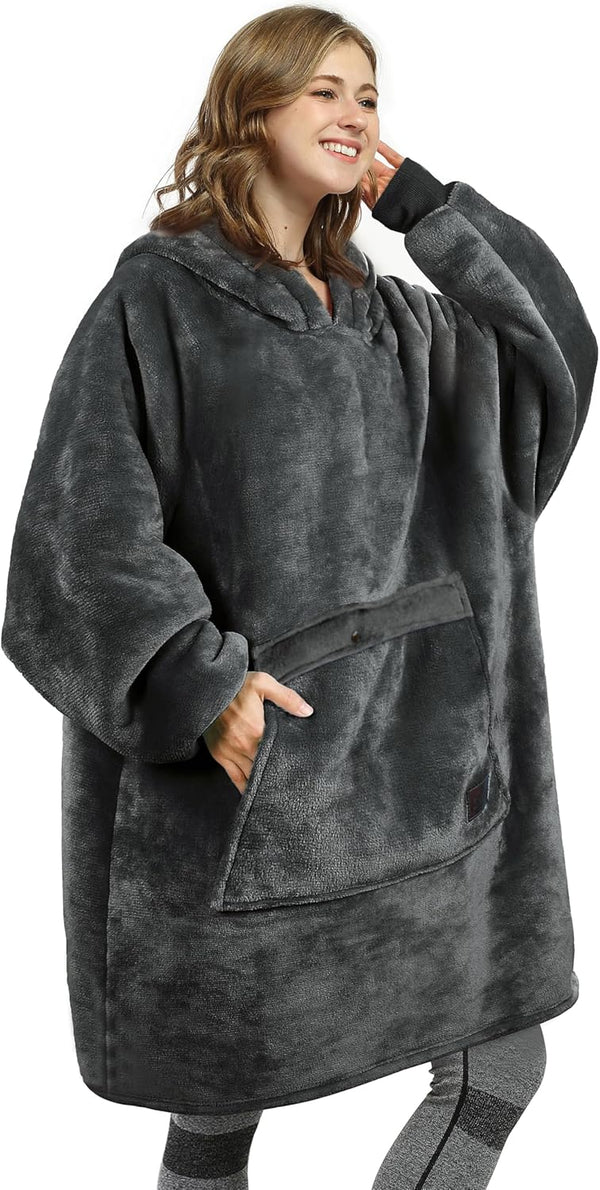 Cozy Sherpa Hoodie Blanket